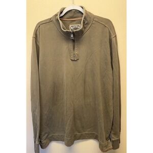 Jeremiah American Legacy Sweatshirt  1/4 Zip Pullover Mens XXL Green L/S